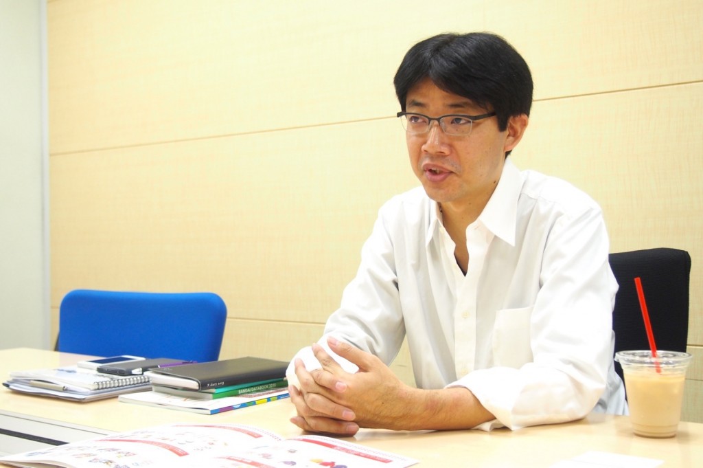 バンダイの広報・安齋直樹さん