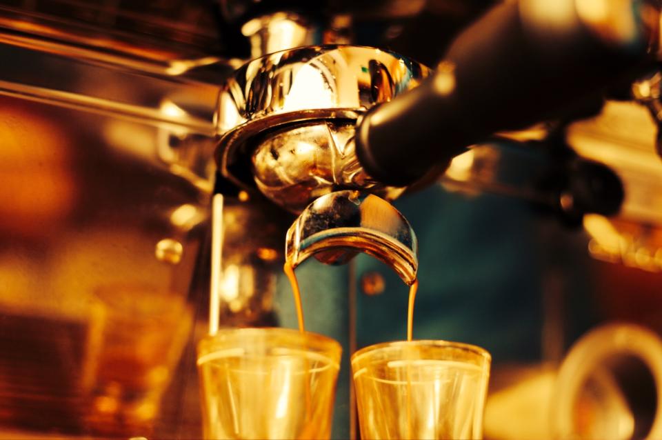 コーヒーを抽出する