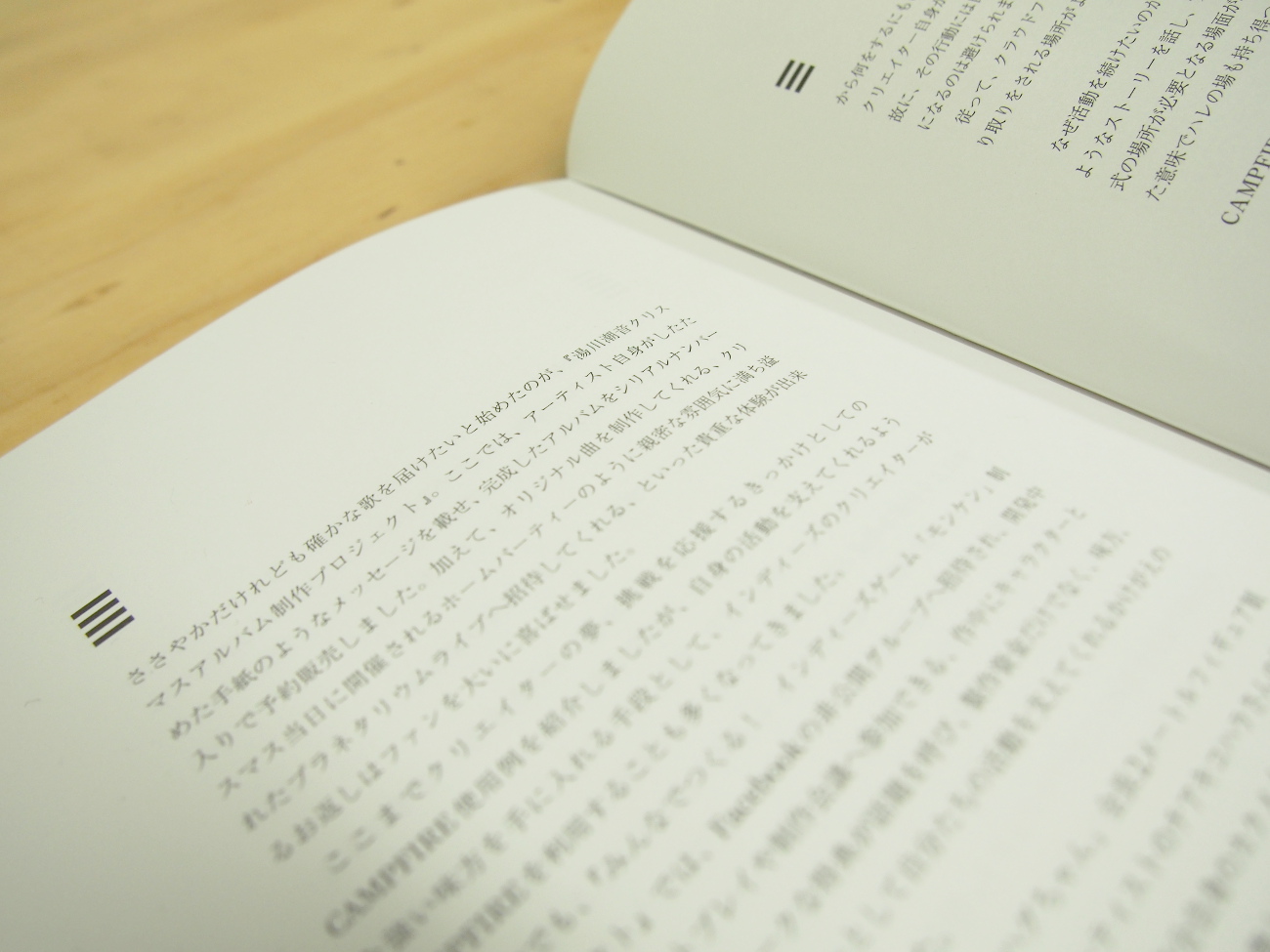 スマホ表示のサイトを意識したようなデザイン