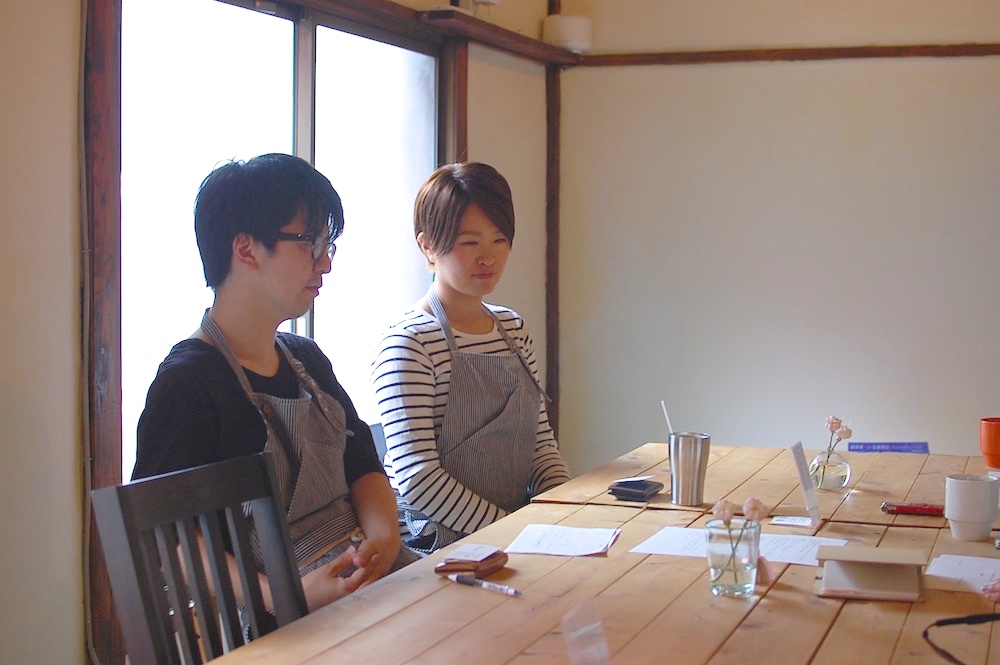 カフェつむぐりの将成さん、志保さん