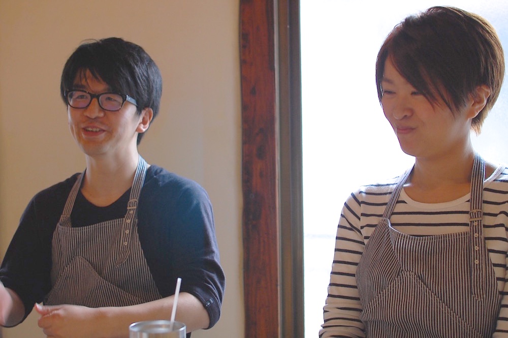カフェつむぐりの将成さん、志保さん