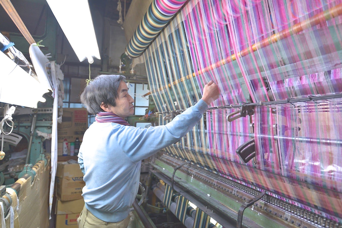 松井ニットの製造現場