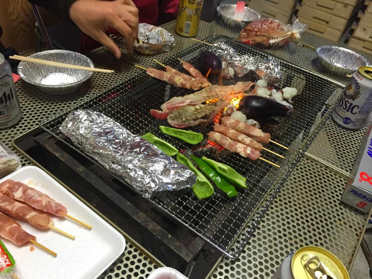 小屋で焼き肉