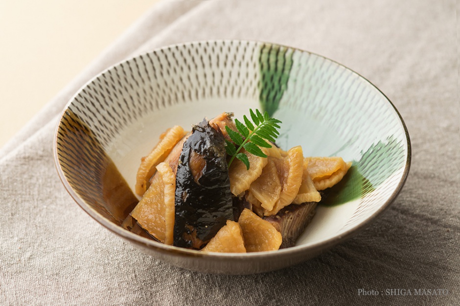 干しカブの煮物