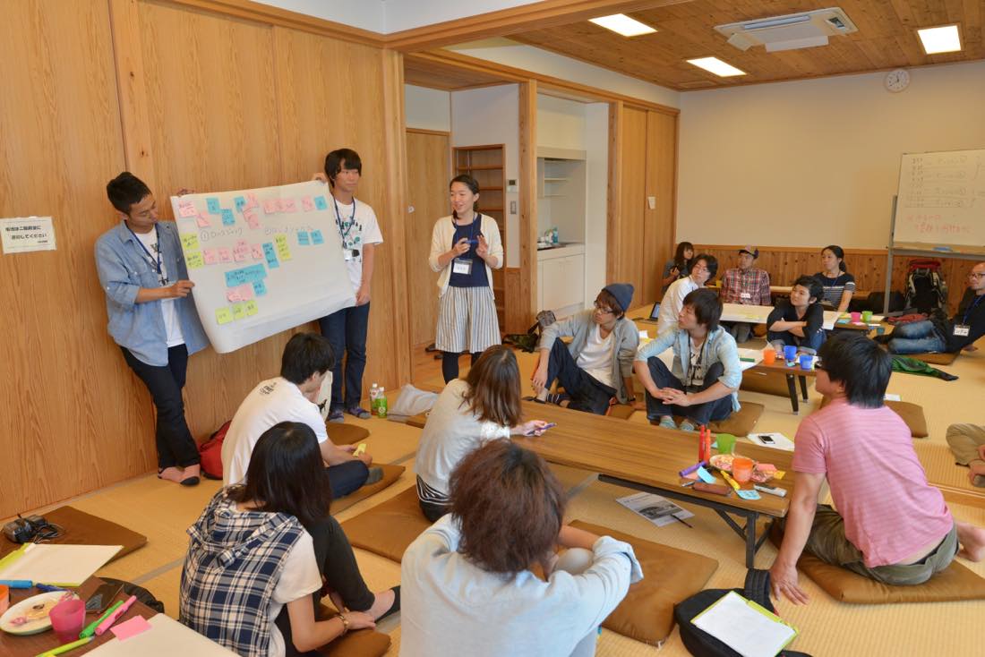 学んだことをチームごとに発表