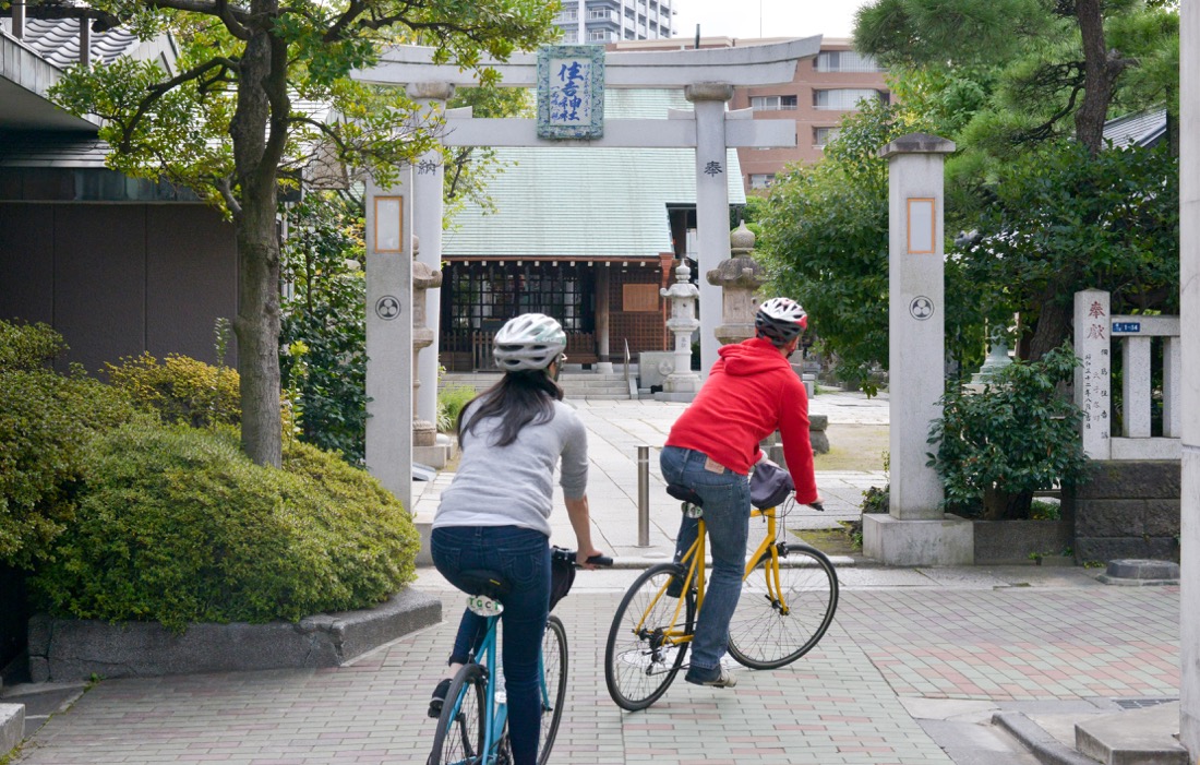 Tokyo Great Cycling Tour路地を走る