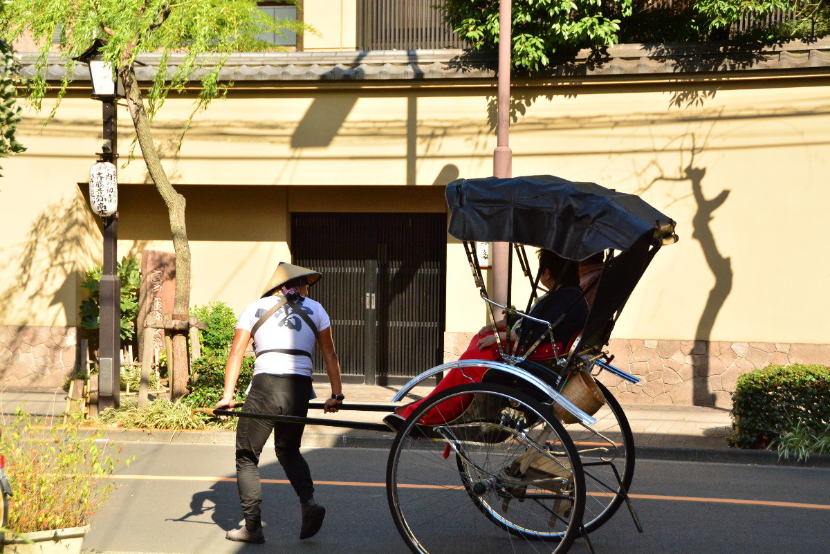 人力車とお客様
