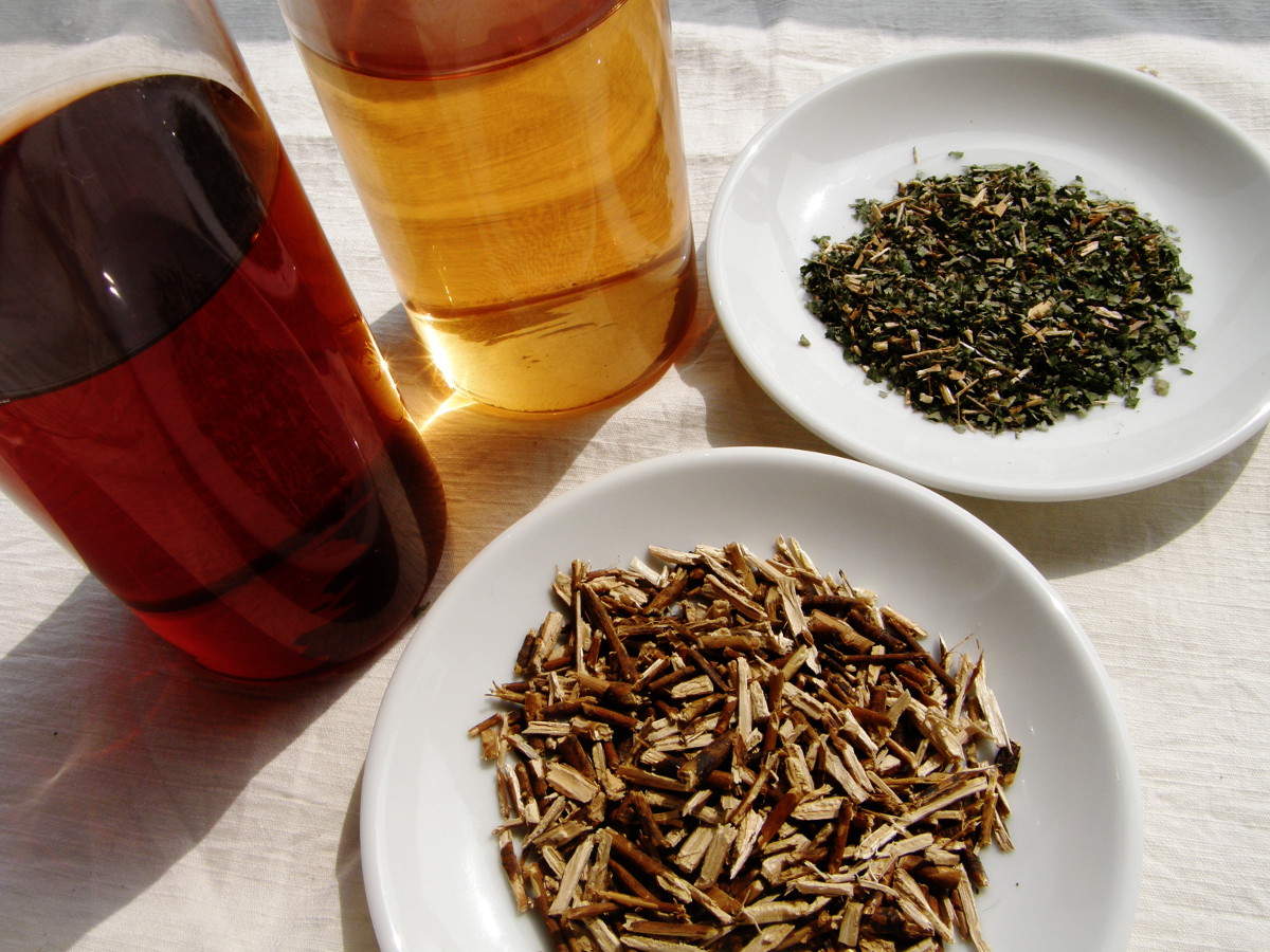 ふくぎ茶の枝タイプとリーフタイプ