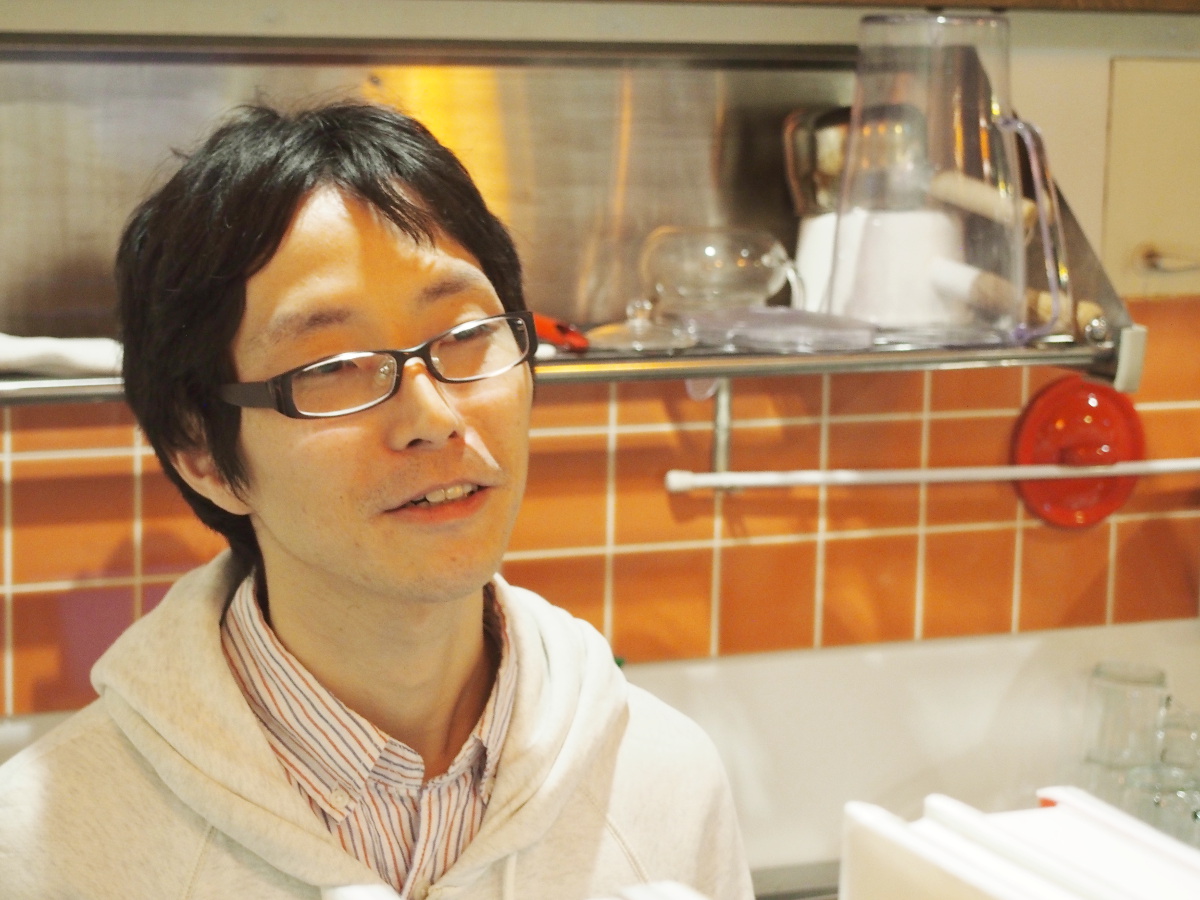 beco cafe店長の渡辺さ忠ん
