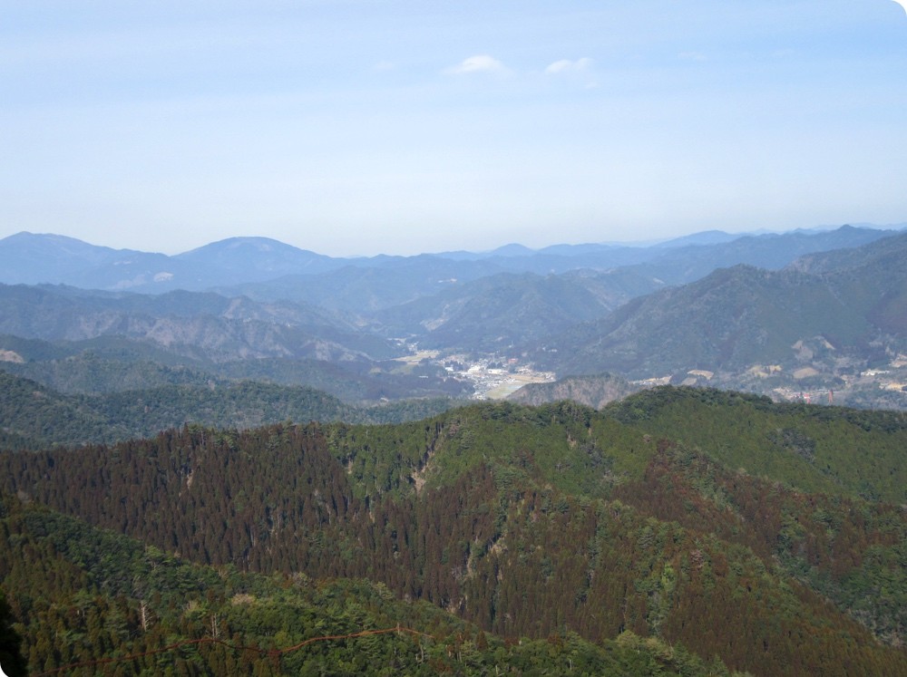 宮崎県小林市。須木地区の全景