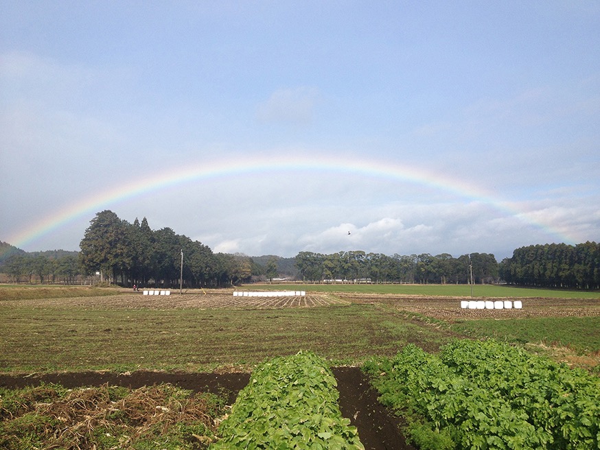 宮崎県小林市で撮影した虹