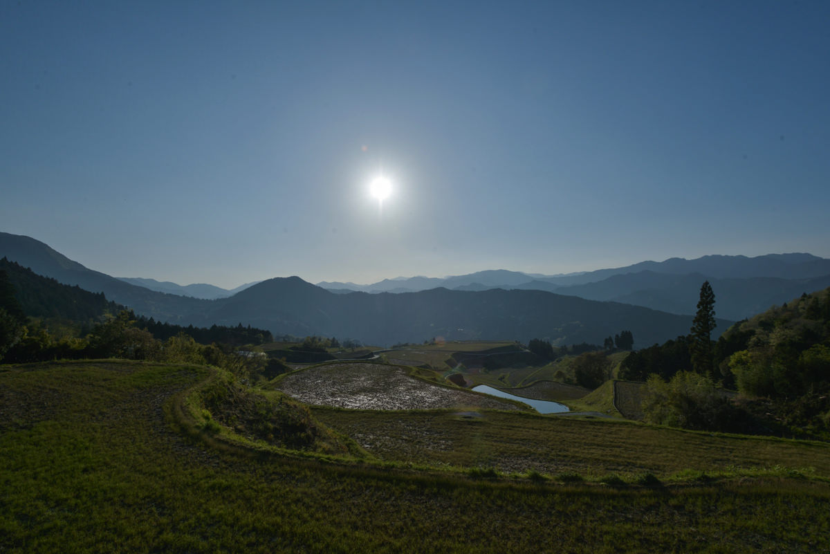 嶺北の夕日